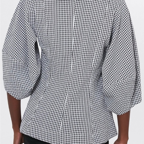 NWOT *Sold Out* Tuckernuck Pomander Place Black Gingham Malarie Top, XL - Picture 5 of 11